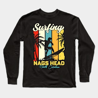 Surfing | Nags Head, North Carolina Long Sleeve T-Shirt